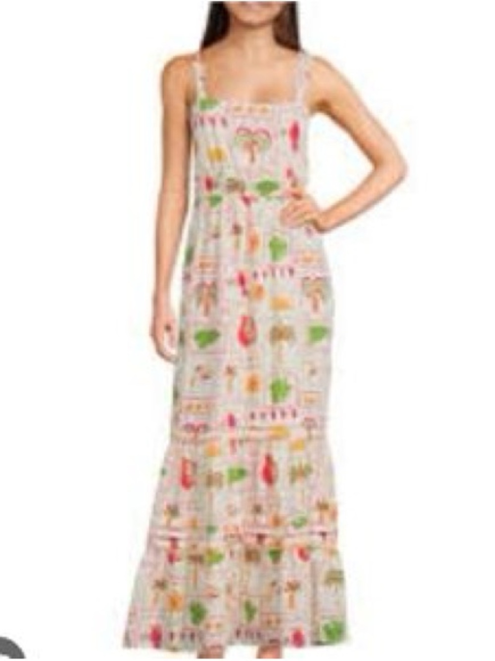 Charmed Hearts Print Maxi Dress - Picture 2 of 7